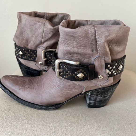 Old Gringo Studded Buckles Western Torero Leather Boots Women’s Size 8 - Picture 2 of 11